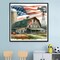 DIY 5D Diamond Painting Kits for Adults Diamond Art American Flag Landscape Rustic Farmhouse Diamond Painting Full Drill Crystal Embroidery Craft Kits for Home Wall Decor Gifts 11.8x11.8inch